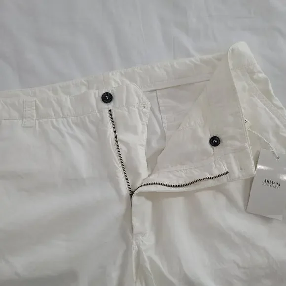 Armani Collezioni Pants Mens Size 38 Tall 35 inseam Off White NEW $285
